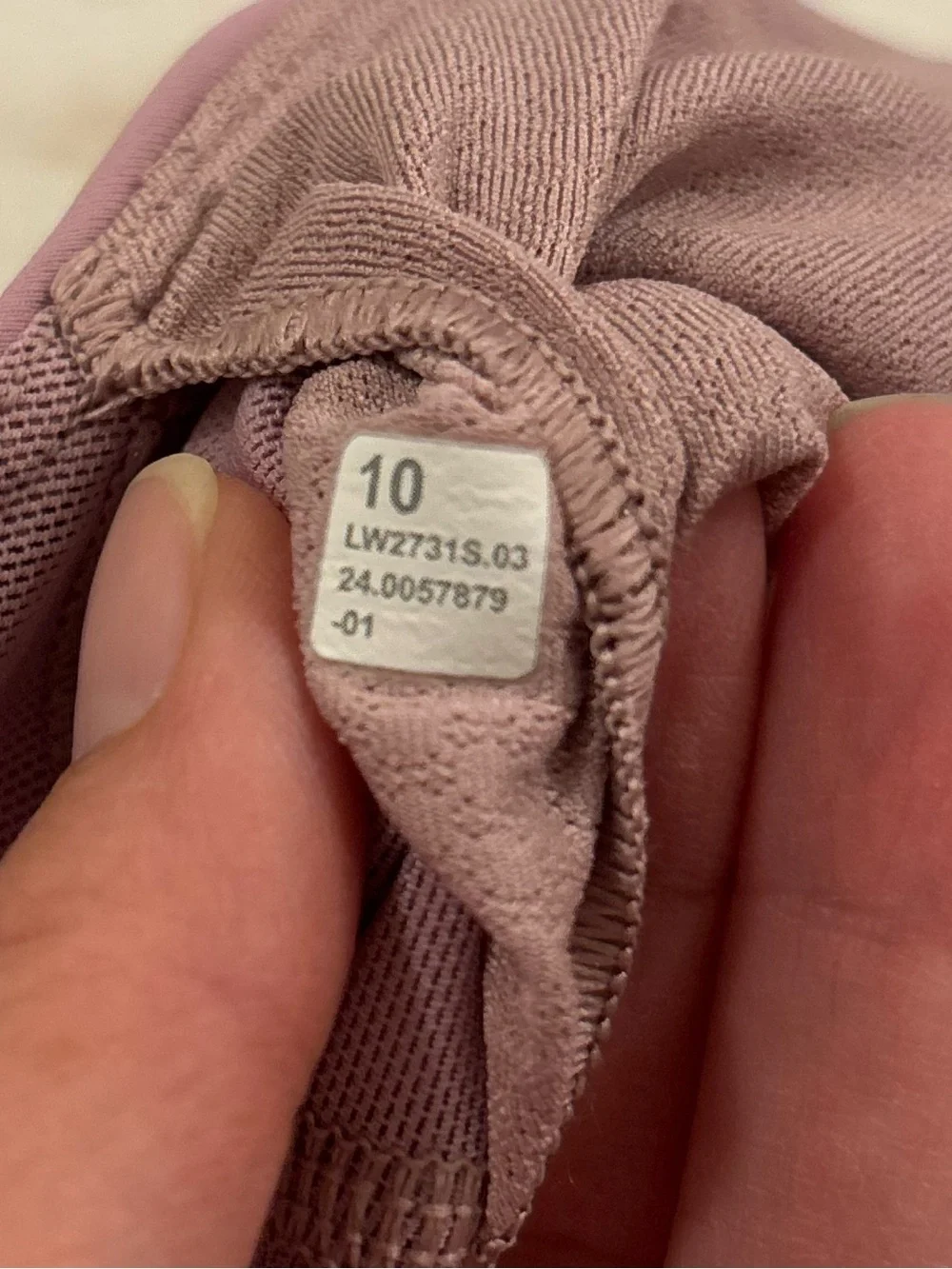 Lululemon Free To Be Bra (Wild) Vintage Mauve Size 10